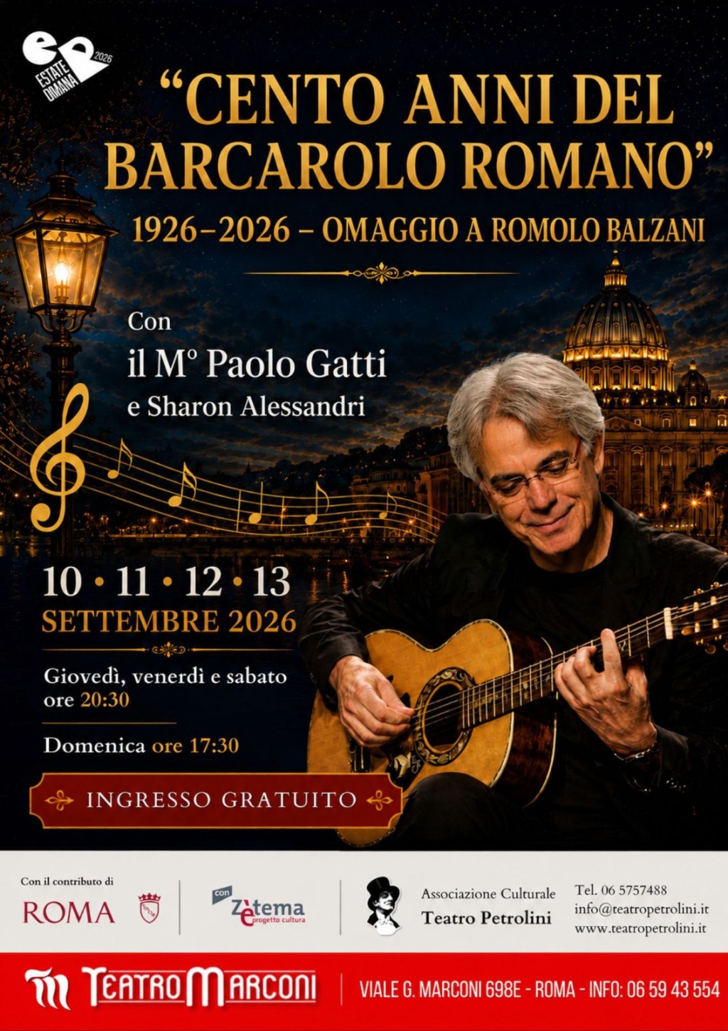 CENTO ANNI DEL BARCAROLO ROMANO'